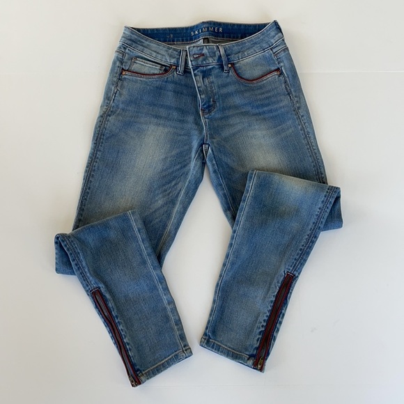 WHBM Red Leather Trim The Skimmer Size 2 - Picture 15 of 16